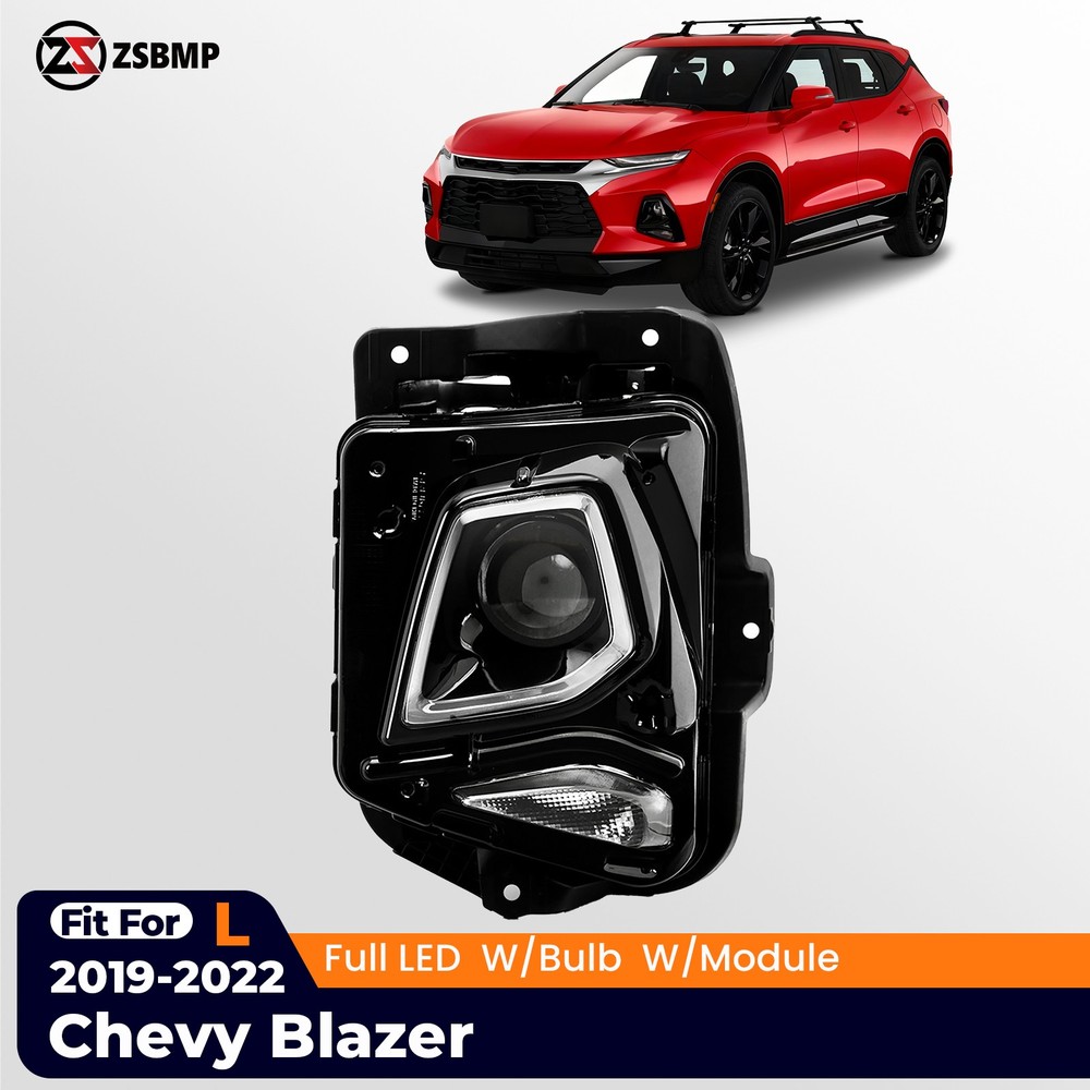 Factory LED Projector Headlight For 2019-2022 Chevy Blazer Left Driver 84987045