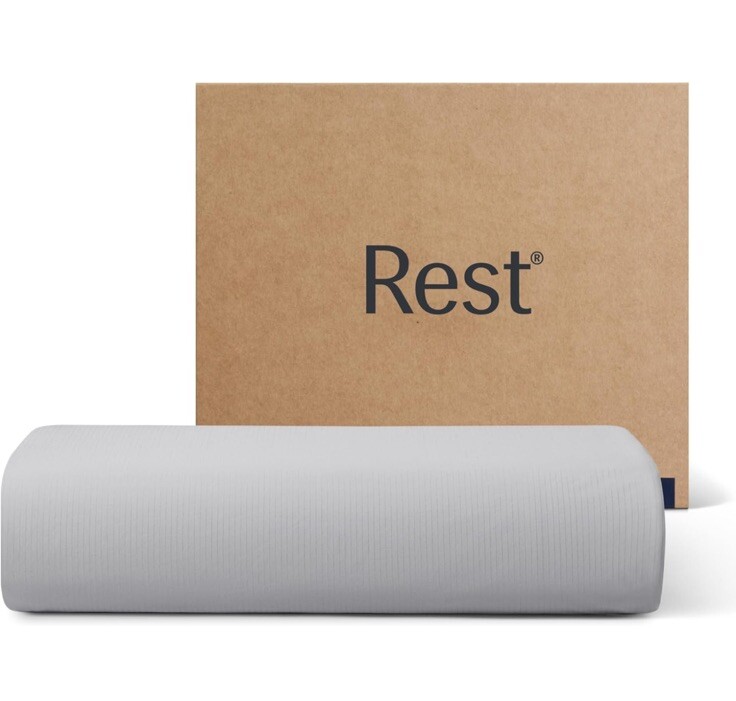 REST - Full/Queen Evercool Flat Sheet Light Gray Cooling Sheet