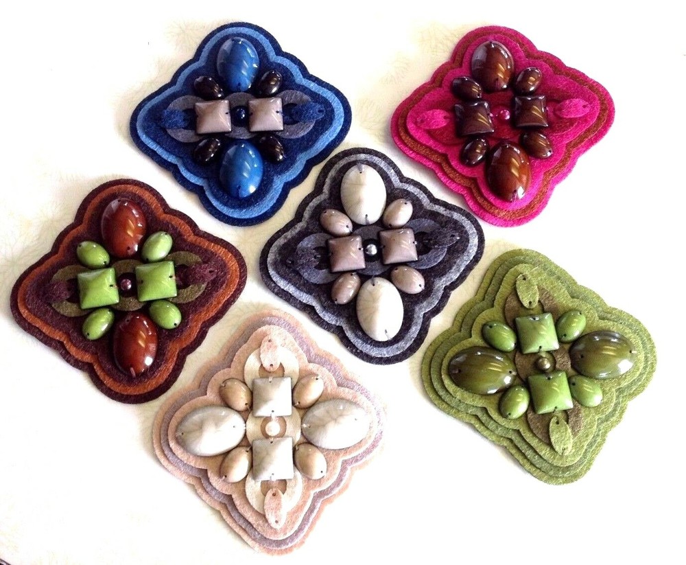 applique felt layered square 2.5