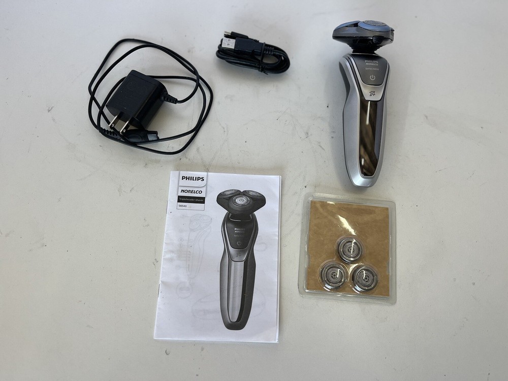 Philips Norelco Series S6540 Electric Tripleheader Shaver  Cordless Rechargeable
