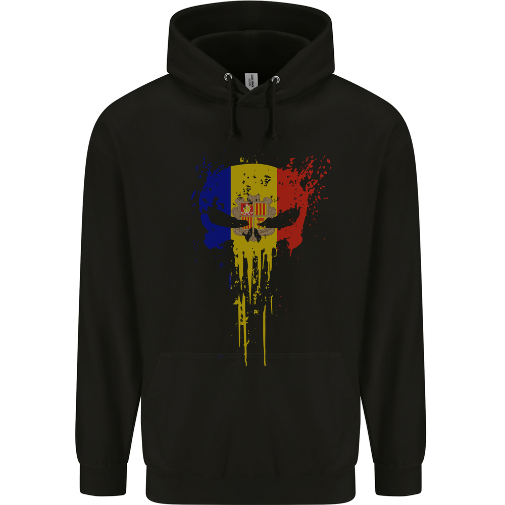 Andorra Skull Gym Training Bodybuilding Mens 80% Cotton Hoodie