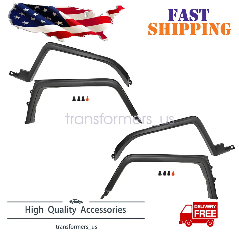 FRONT & REAR LEFT& RIGHT FLARE MOLDING FITS FOR 2007-2014 TOYOTA FJ CRUISER NEW