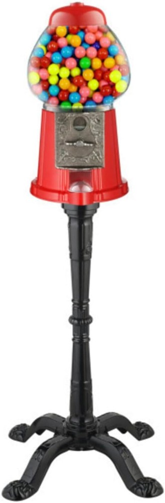 Popcorn Vintage-Look Gumball Stand-Nostalgic Decor and Vending Machine