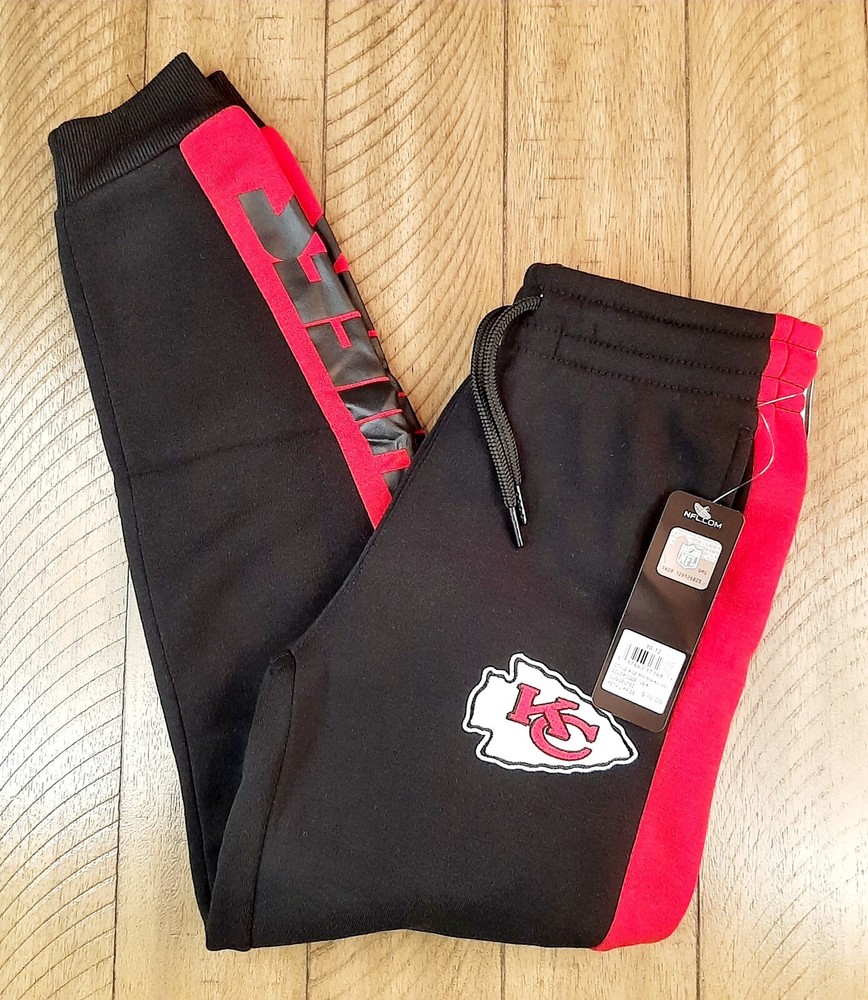 Kansas City Chiefs Youth NFL Team Apparel Comfort Fit Joggers - Size M(10/12)