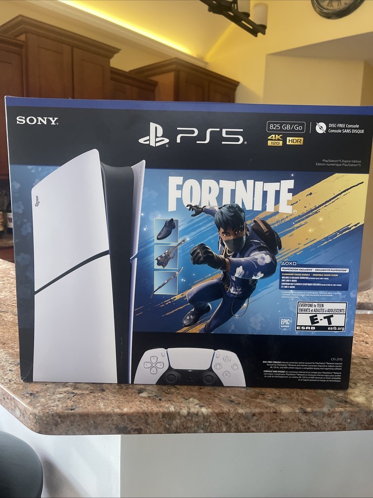 Sony PlayStation 5 Slim Digital Edition 825GB 4K Console (Fortnite Edition) New