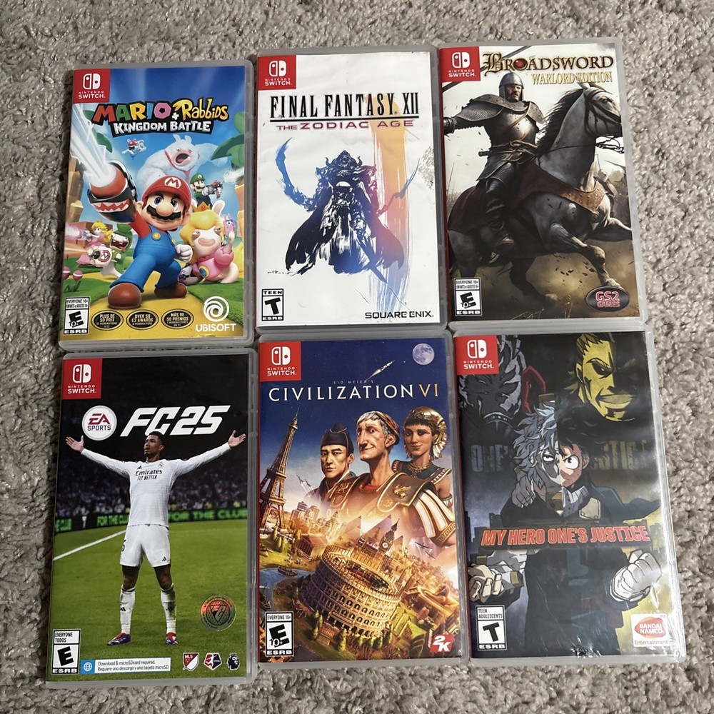 Lot Of 6 Nintendo Switch Games