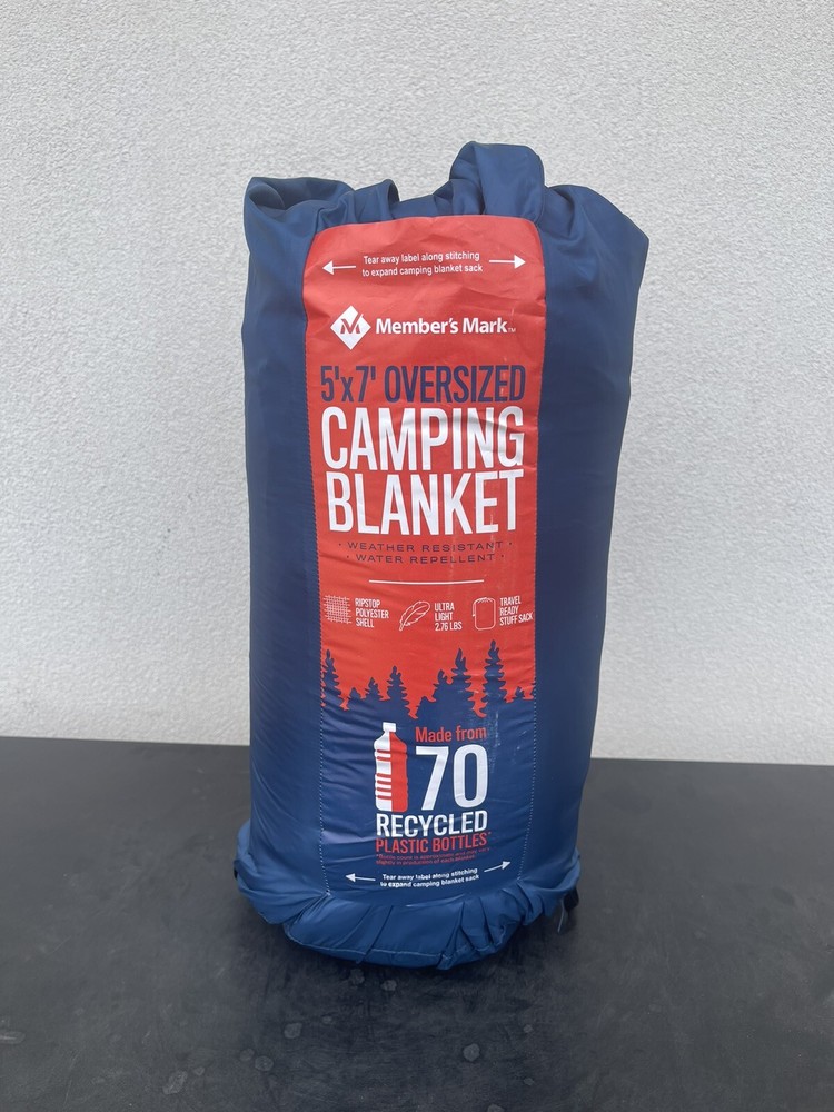 Members Mark 5x7 Oversized Waterproof Camping Blanket Weather Resistant-image