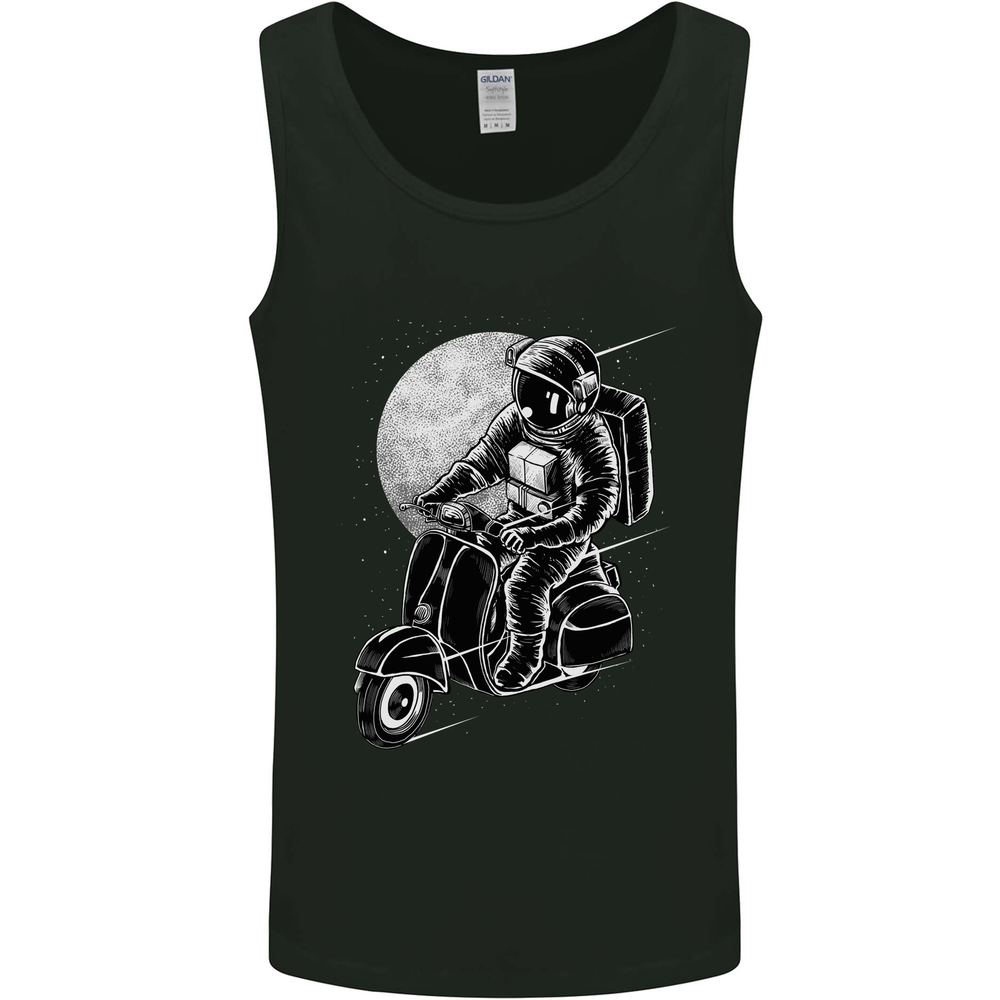 Astro Scooter Spaceman Biker Motorcycle MOD Mens Vest Tank Top