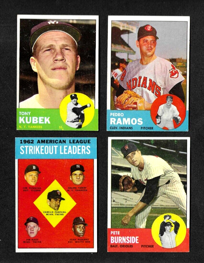 1963 Topps Baseball: Choose Your Card (#6 to #64)
