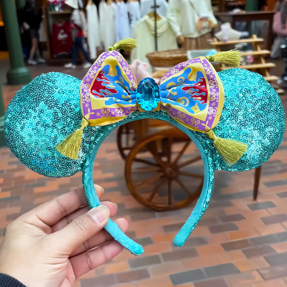Aladdin Jasmine Disney* Parks Headband Magic Carpet Minnie Ears Disneyland US