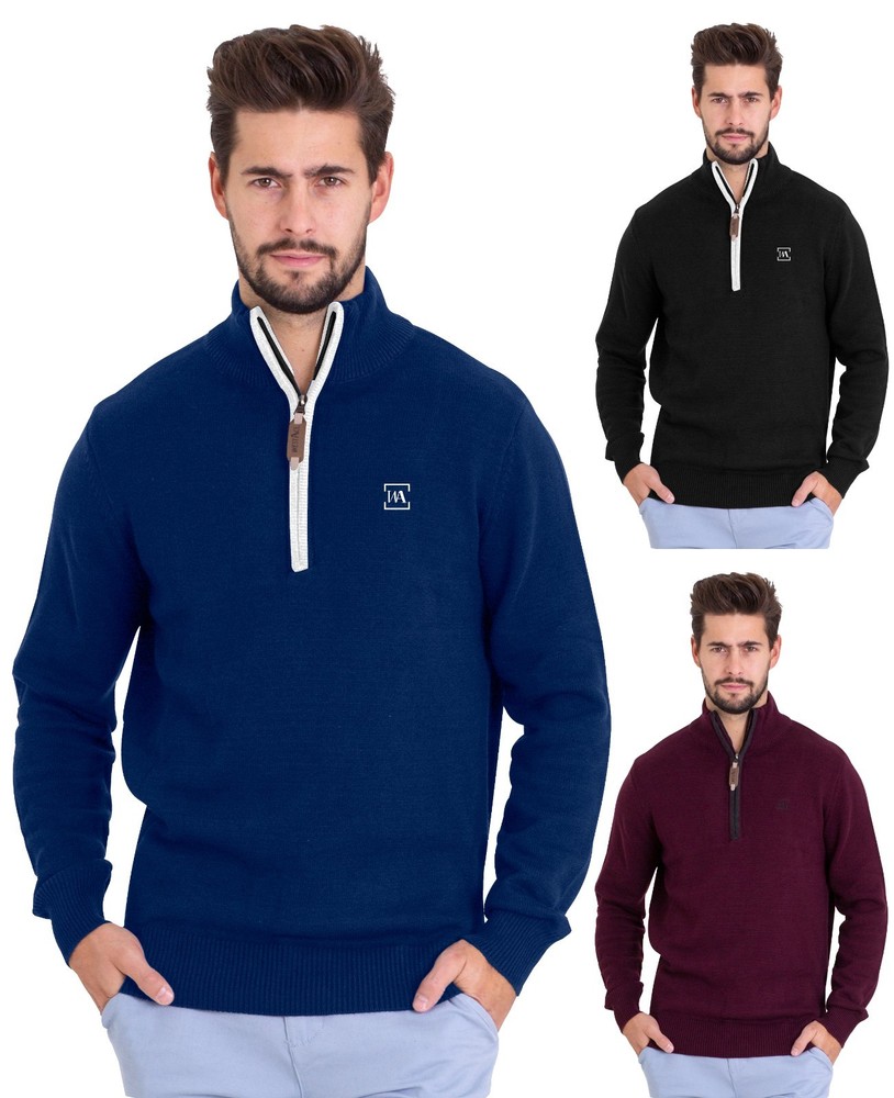 Men's Polo Collared Pullover Sweater - Goodfellow & Co