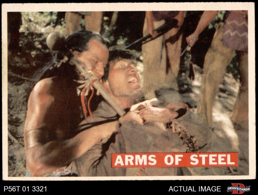 1956 Topps Davy Crockett Orange Back #30 Arms of Steel  6 - EX/MT