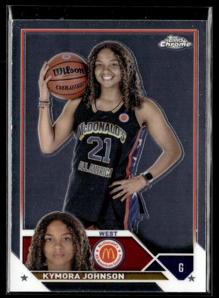 2023-24 TOPPS CHROME KYMORA JOHNSON MCDONALD'S ALL AMERICAN #90