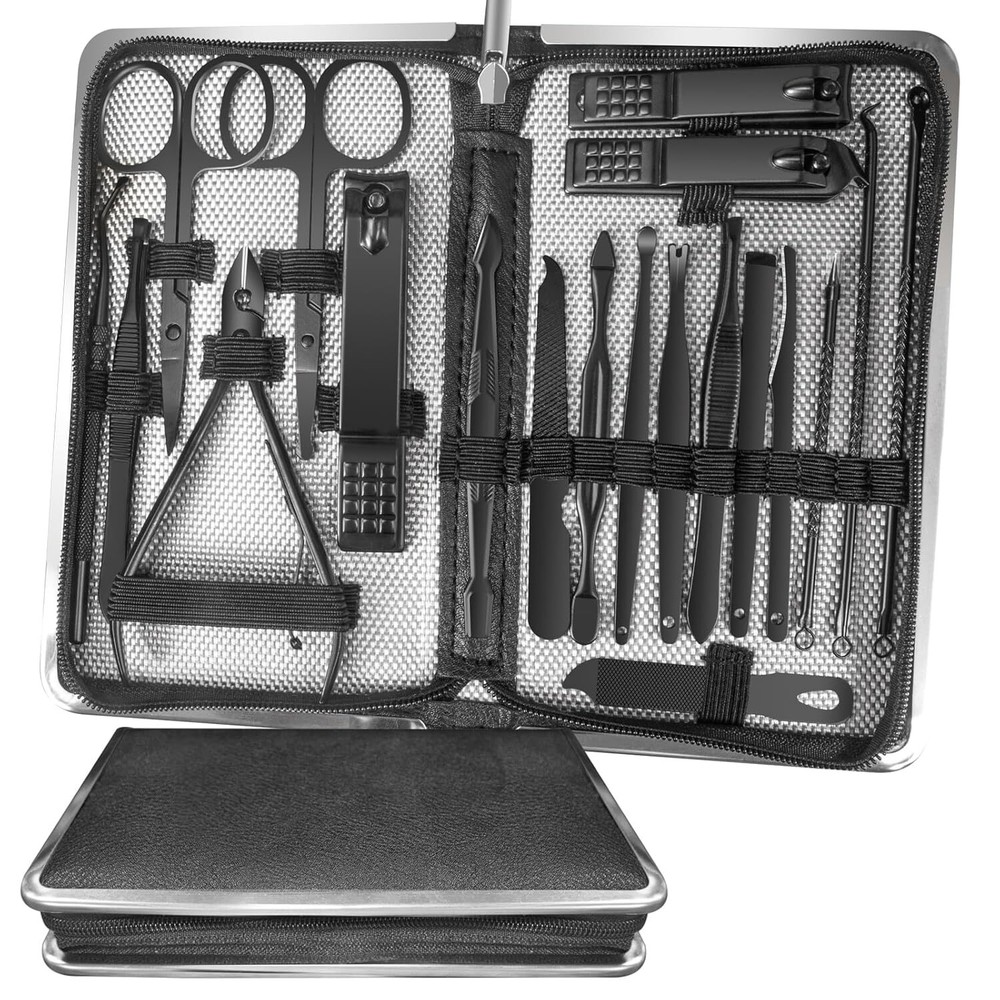 Manicure Set Personal Care Mens Grooming Kit 20 In 1 Professional Manicure Kit P