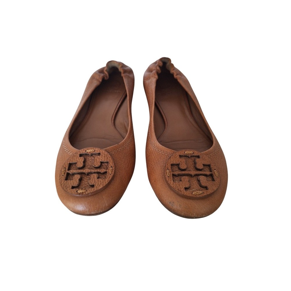 Tory Burch Reva ballet flats in Caramel Tan sz 10M