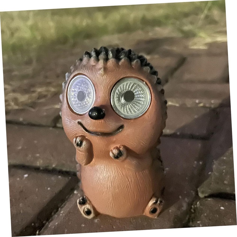 Happyyami 1pcs Garden Light Resin Puppy Light Cartoon