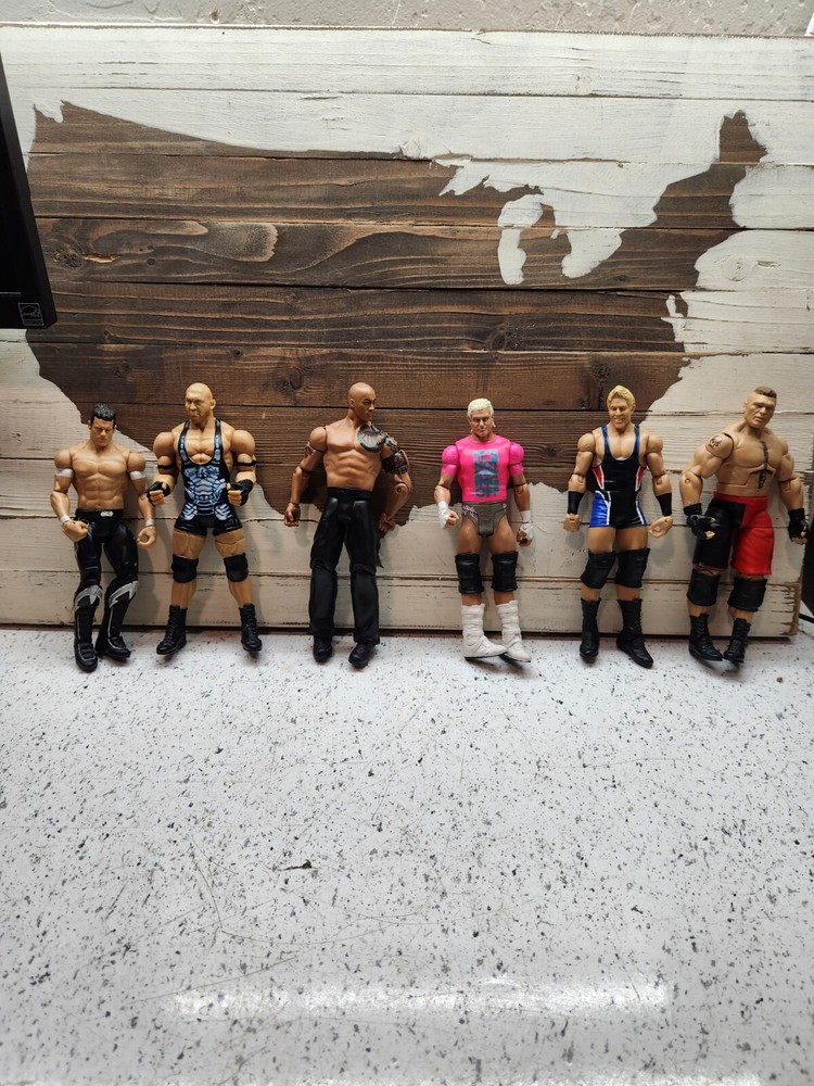 WWE Elite Action Figure Lot Mattel Toys! Lot Of 6 Rare Wrestling Vintage