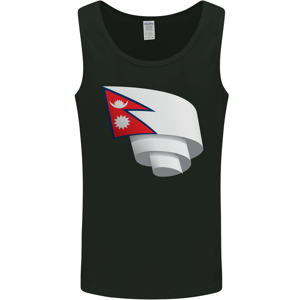 Nepal Flag Football Vest for Men - Patriotic Tank Top