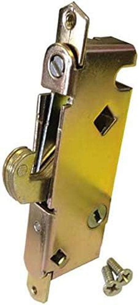 Sliding Glass Patio Door Lock, Mortise Type, 45 Degree Keyway, 3-11/16