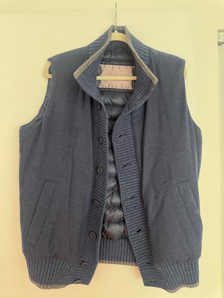 Navy Cashmere / Silk Herno Vest size 50