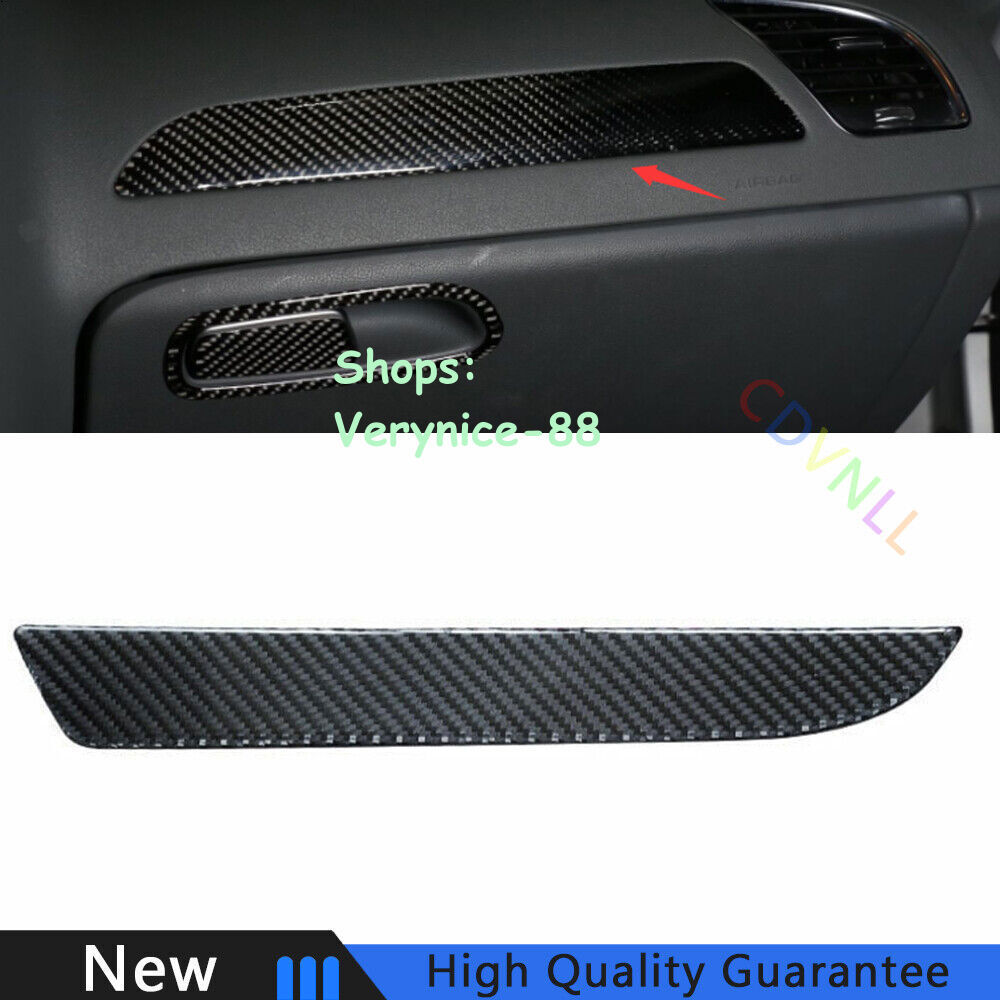 For Audi A4 A5 2009-2016 Real Carbon Fiber Car Console Co-Pilot Strip Cover Trim