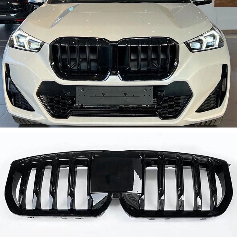 Front Bumper Bar Kidney Grille Mesh Grill For BMW X1 U11 U12 M Sport 2023+