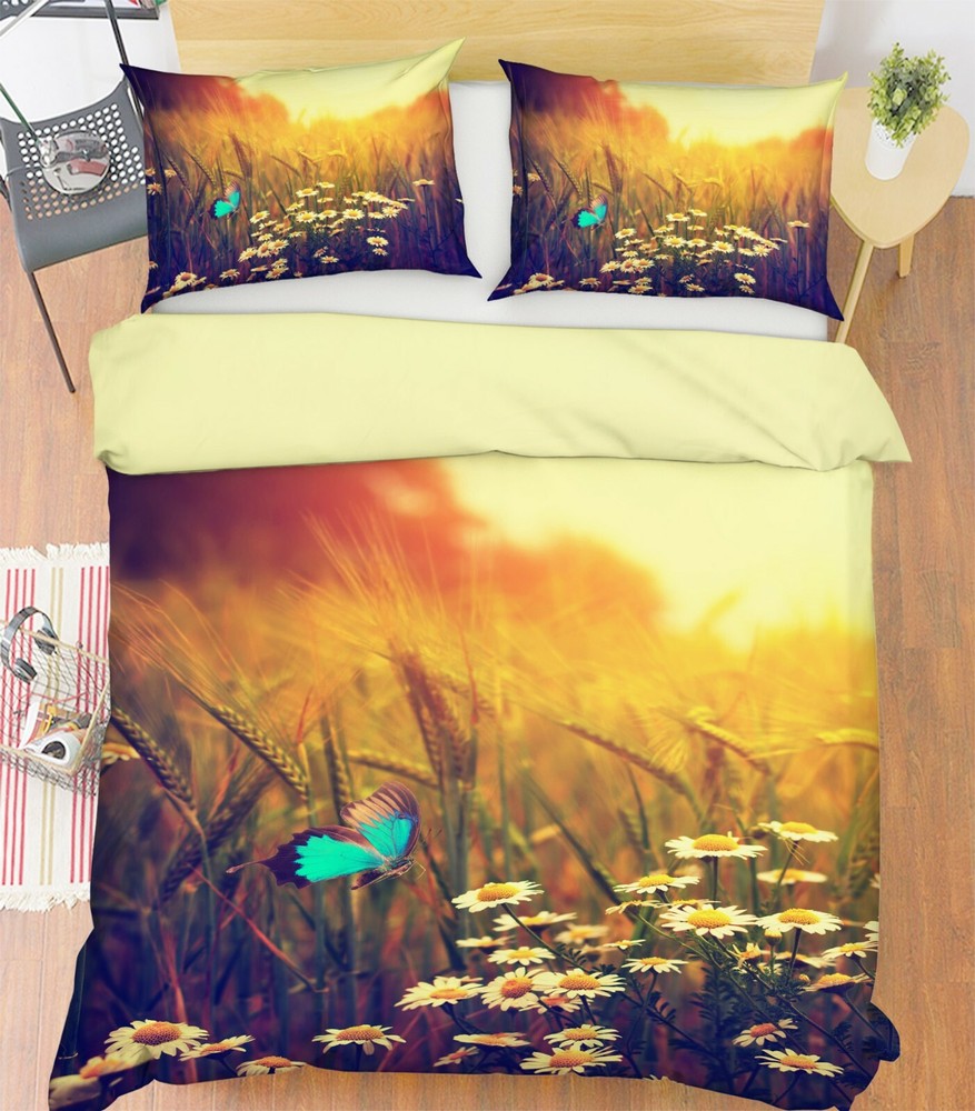 3D Sunshine Grass ZHUA3403 Bed Pillowcases Quilt Duvet Cover Set Queen King Zoe