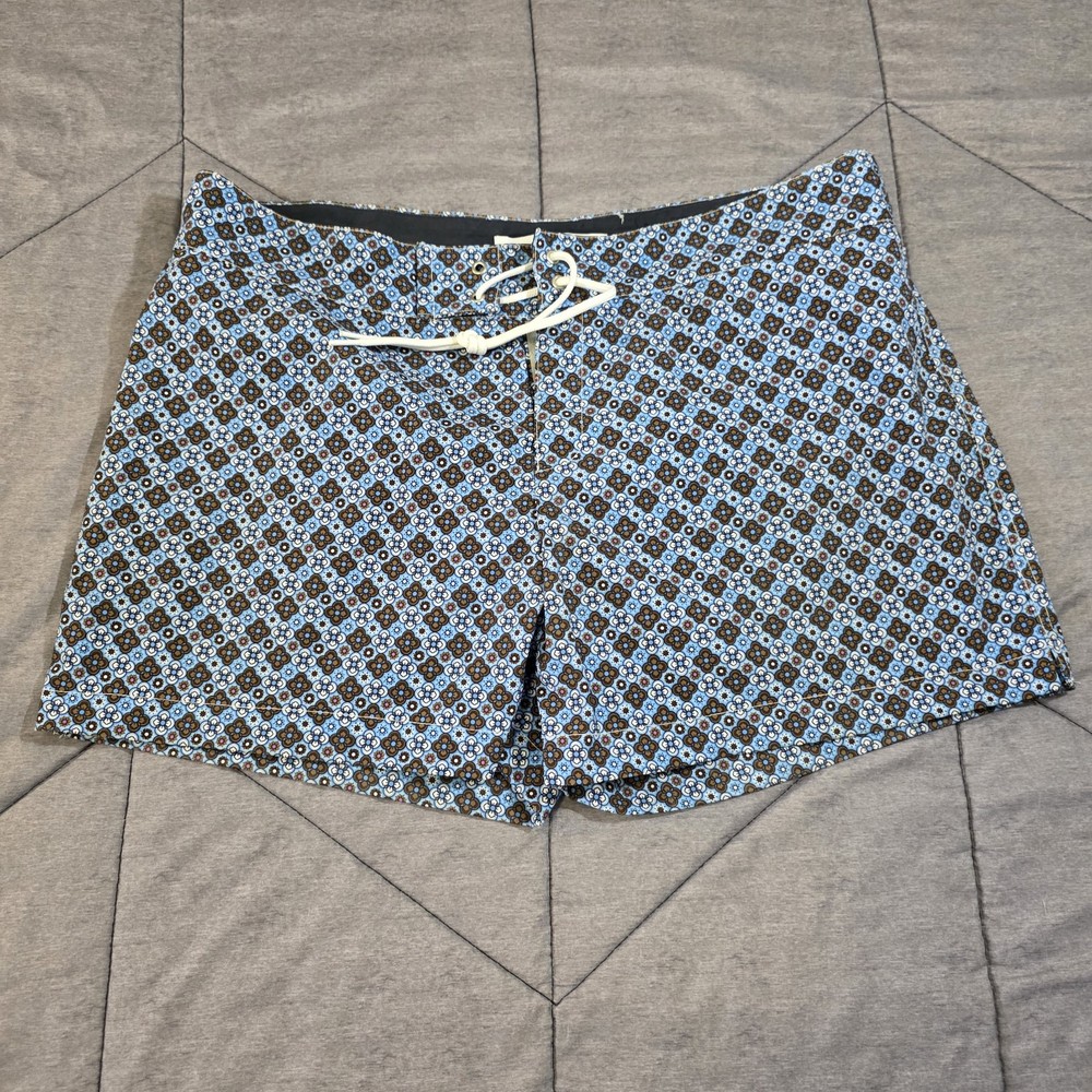 Parke & Ronen Swim Trunks Mens Size 34 Lined Geometric Boardshorts 4