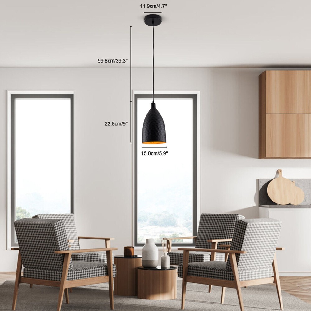 Industrial Chandelier Ceiling Fixture Pendant Light Kitchen Island Hanging Lamp