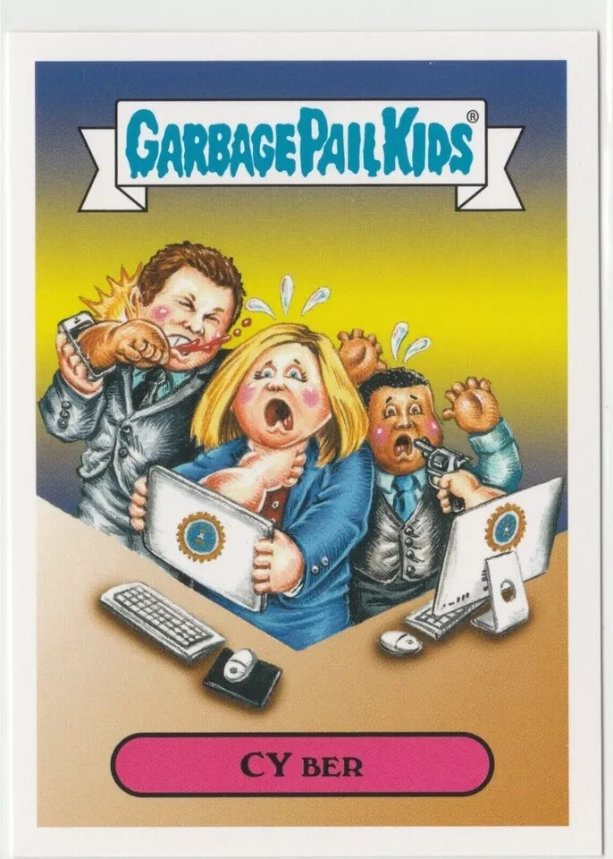 Cy Ber #2a Garbage Pail Kids GPK 2016 Prime Slime Trashy TV Trading Card