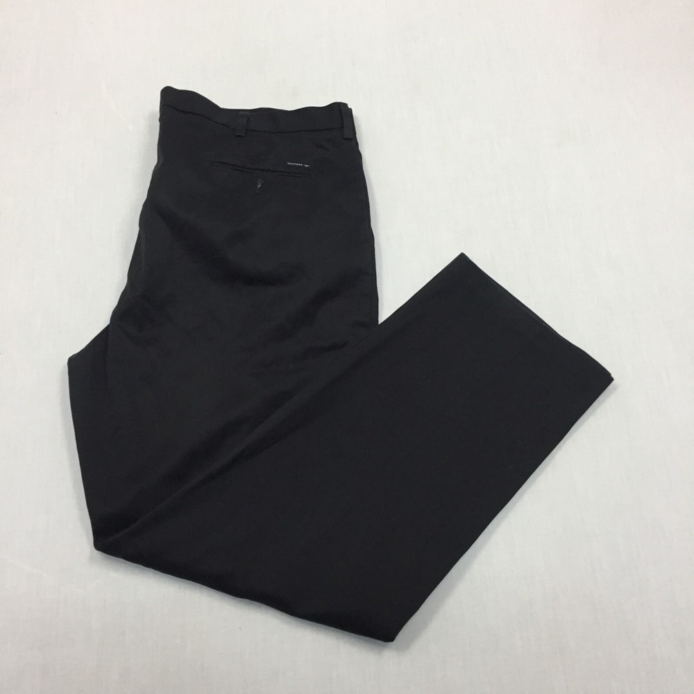 Dockers D3 Chino Trousers Cotton Pants Straight Fit Mens Size 42W 32L Black