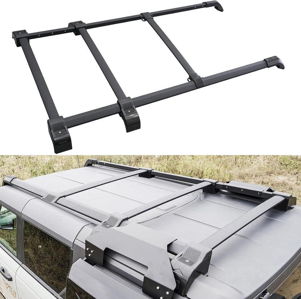 4/5 PCS Roof Rack Rail Cross Bar for Ford Bronco 2021-2025 Hard Top Ladder & Box