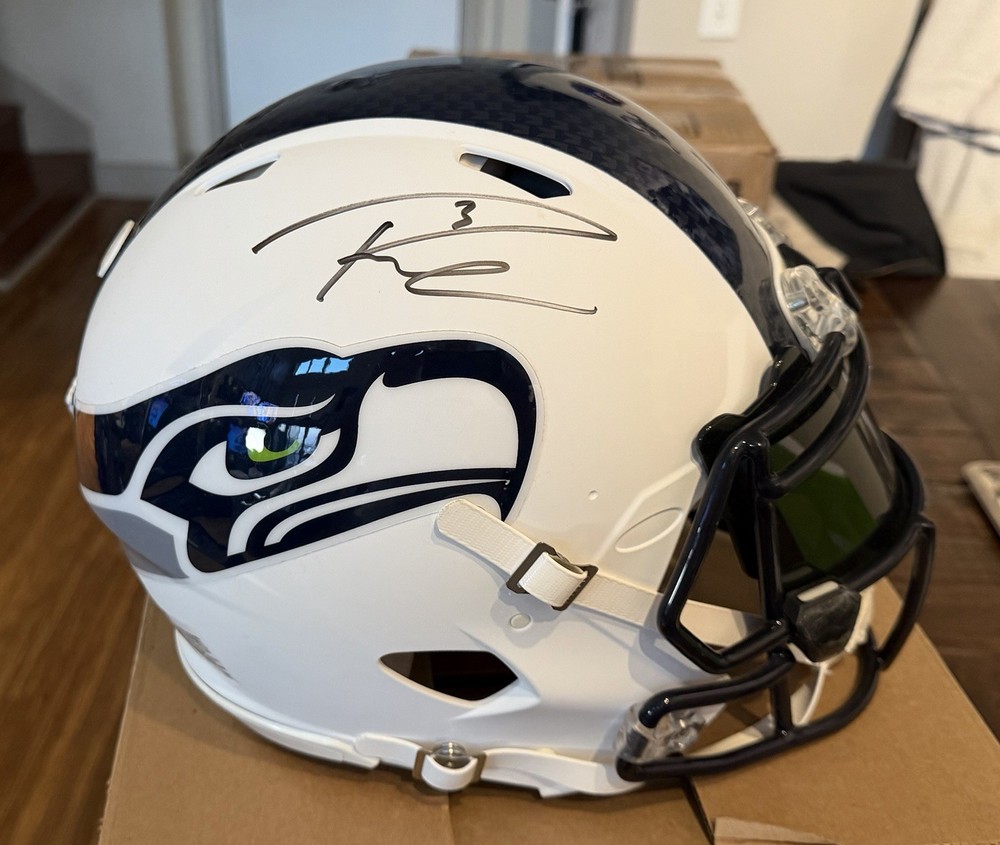 Russell Wilson Seattle Seahawks Signed Authentic Full-Size Lunar Helmet