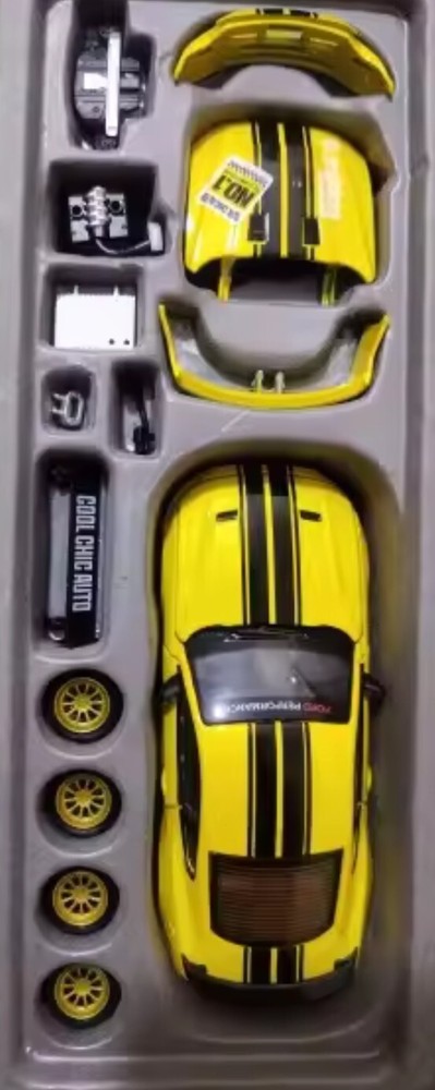 CyberMonday Deal - 1:43 Yellow Ford Mustang Diecast Model Kit-image