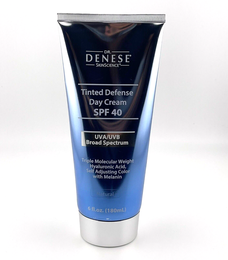 Dr Denese Tinted Defense Day Cream SPF 40 6 oz Sealed Exp 04/27