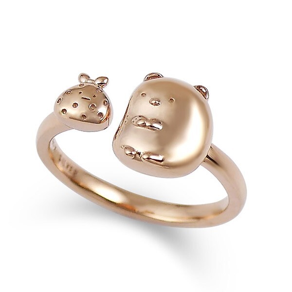 Sumikkogurashi Fork Ring Shirokuma/Pink Gold Color 11JP 5.5US  JP LTD Original