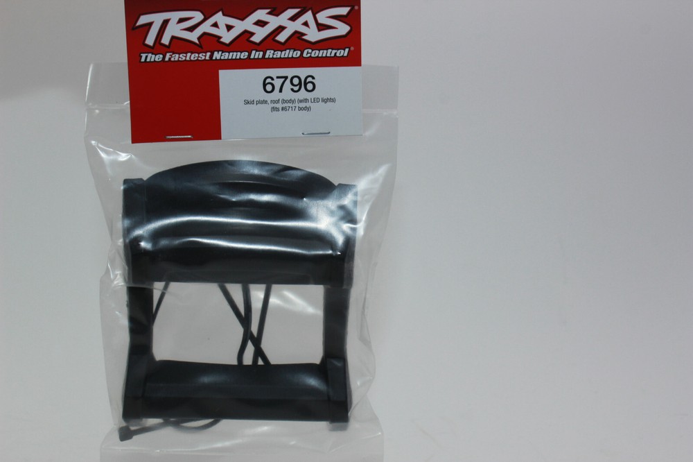 Traxxas TRX 6796 Roof Skid Plate + LED Light Rustler 4x4 VXL New