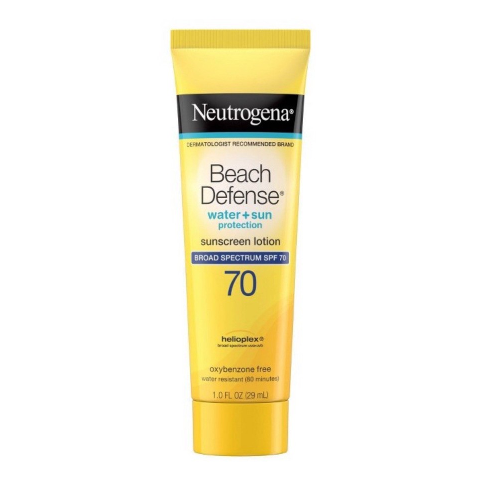 Neutrogena Beach Defense SPF 70 Sunscreen Lotion 1 Fl Oz Water Resistant