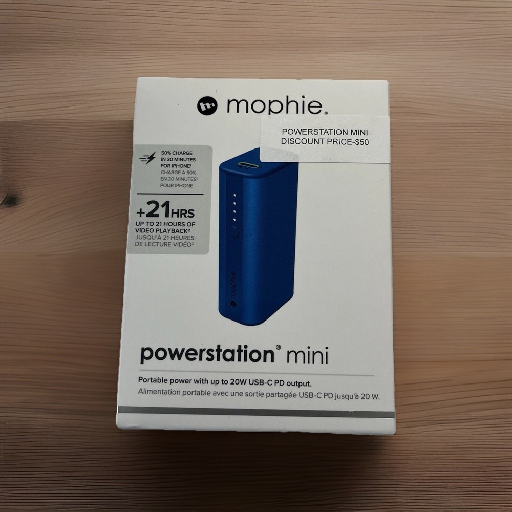Mophie Powerstation Mini 5000mAh Portable Charger for On-the-Go Power