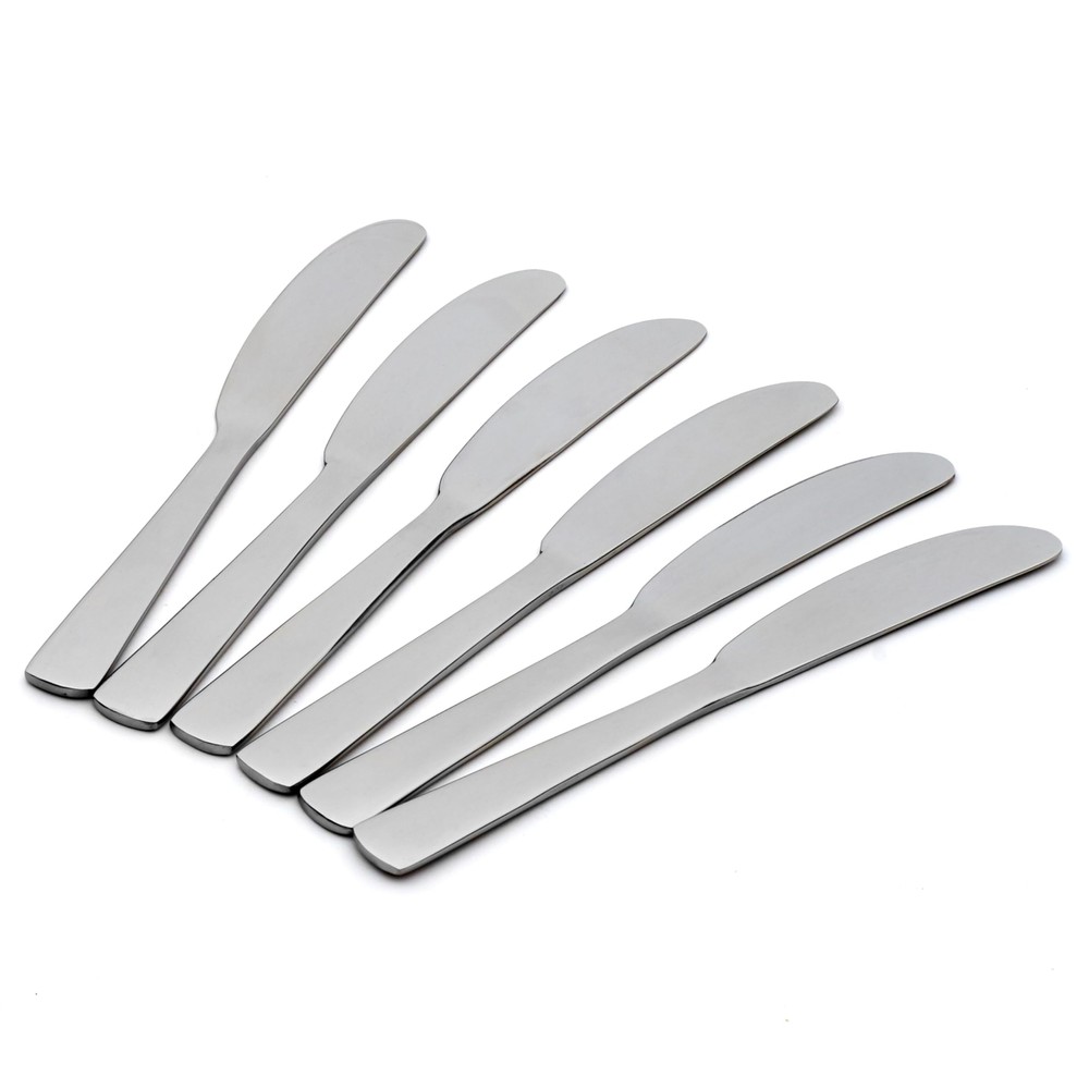 Aptitude Everyday Flatware Dinner Knives, Set of 6 , 18/0 Stainless Steel, Si...