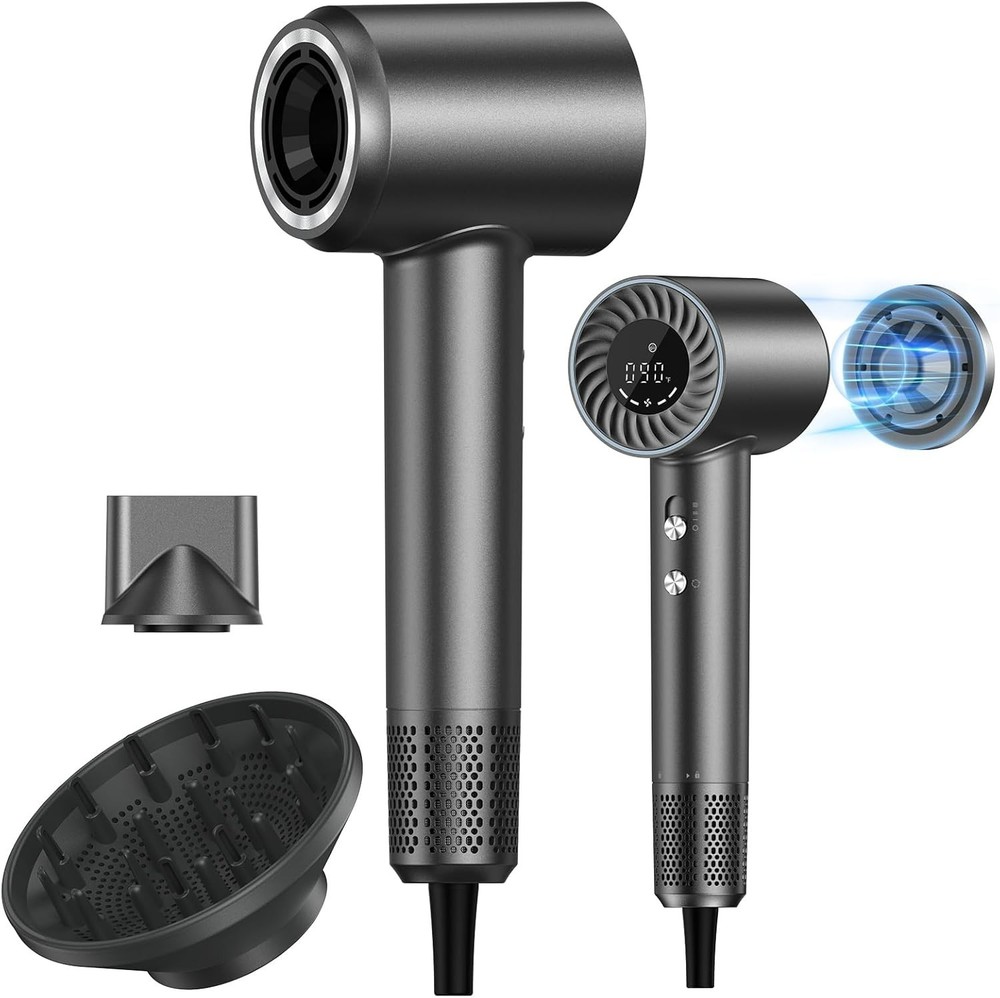 Professional High Speed Ionic Blow Dryer for Fast Drying,9 Heat & 2 Speed