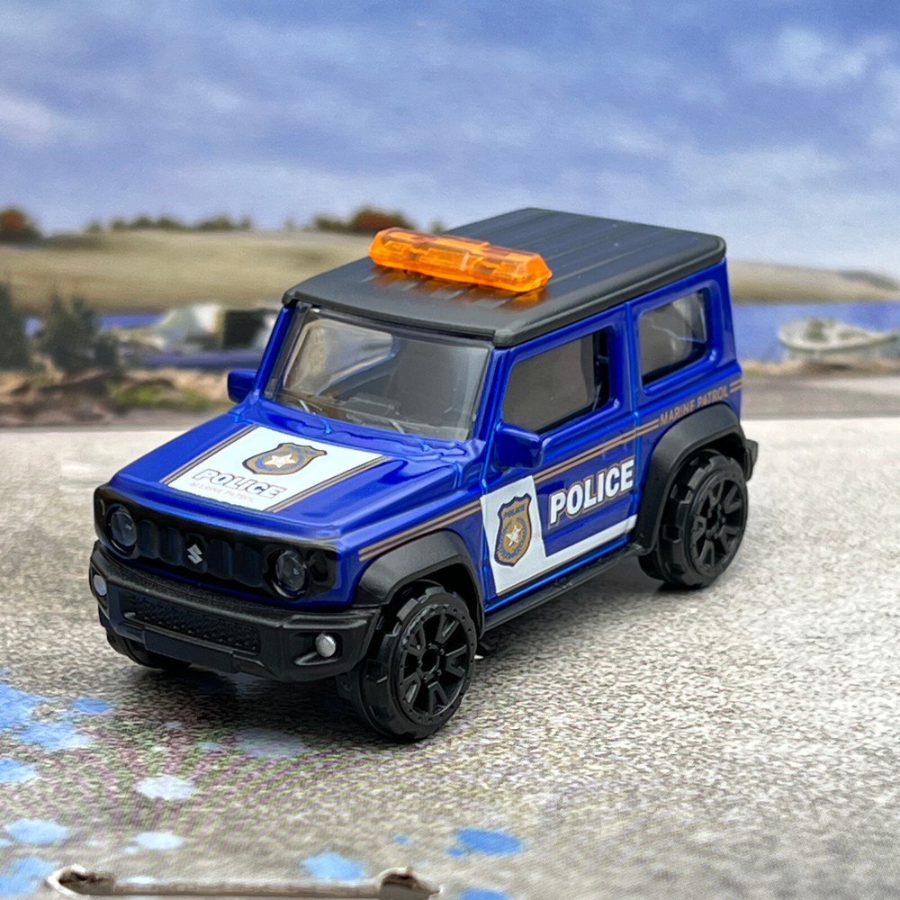Majorette 2024 Suzuki Jimny Police Diecast Car 1:53 Scale Model