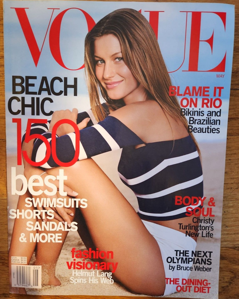 GISELE BUNDCHEN VOGUE Magazine MAY 2000 BEACH CHIC