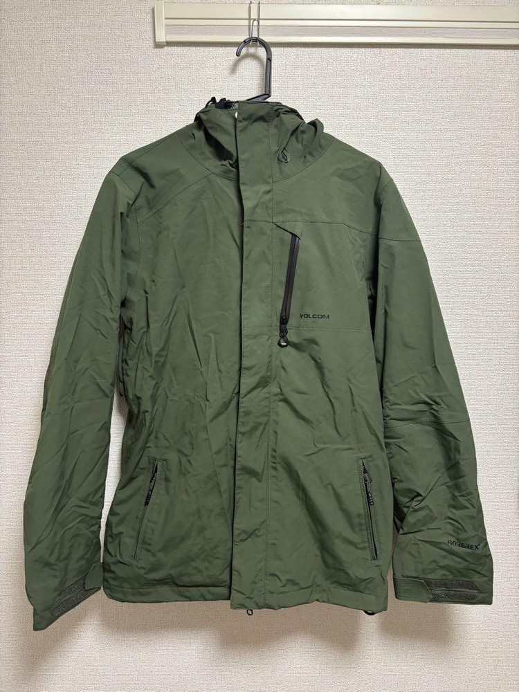 Volcom  GORE-TEX Snowboard Jacket Mens Size S Olive Green