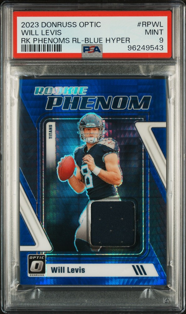 2023 Panini Donruss Optic - Rookie Phenoms Will Levis #RP-WL Blue Hyper Prizm (MEM, RC)