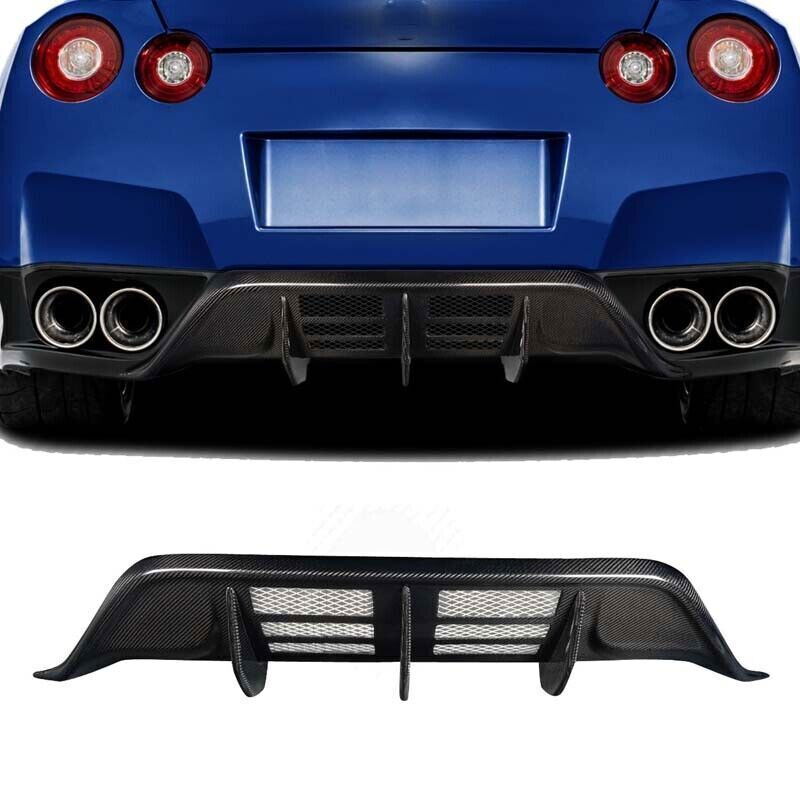 Real Carbon Fiber Rear Bumper Diffuser for 2009-2011 Nissan GTR R35