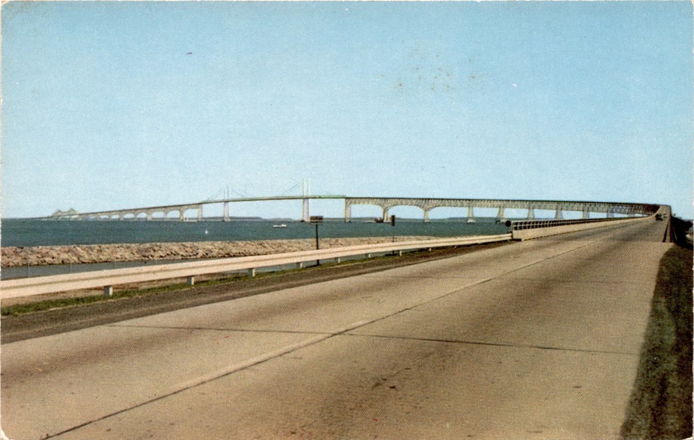 CHESAPEAKE BAY BRIDGE, Maryland, Annapolis, U.S. Highway Postcard