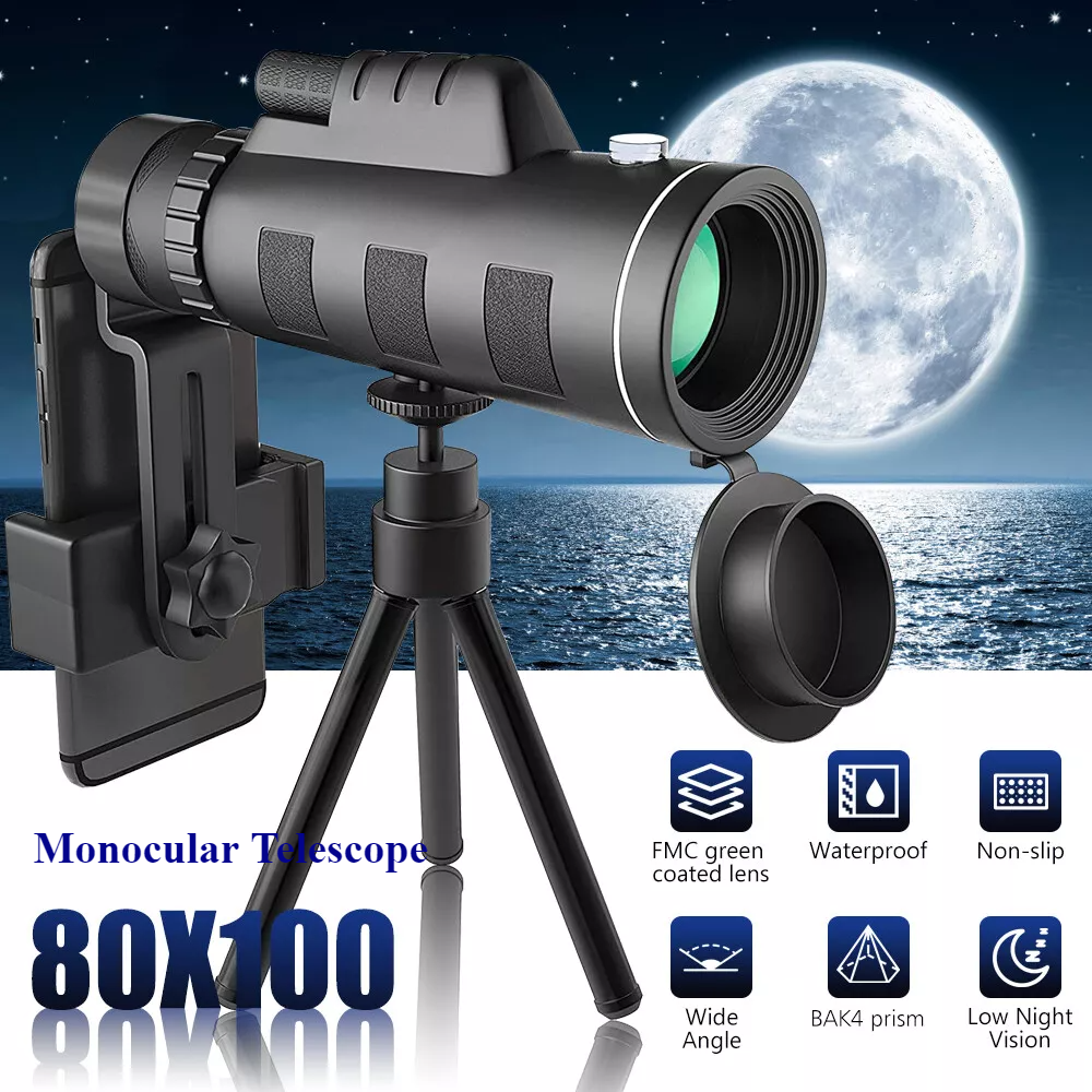 Day / Night Vision Zoom HD Monocular Starscope Monocular Telescope With Tripod