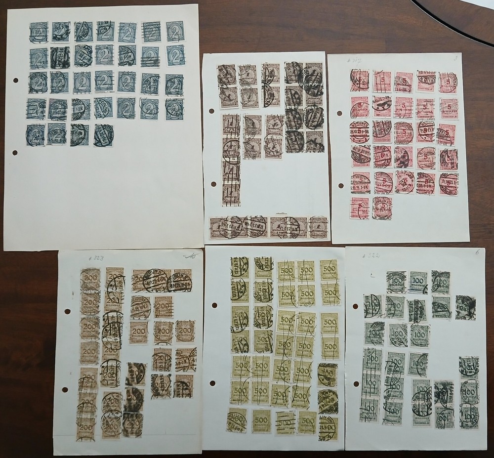 GERMANY - LOT OF STAMPS ON ALBUM PAGE - #1994