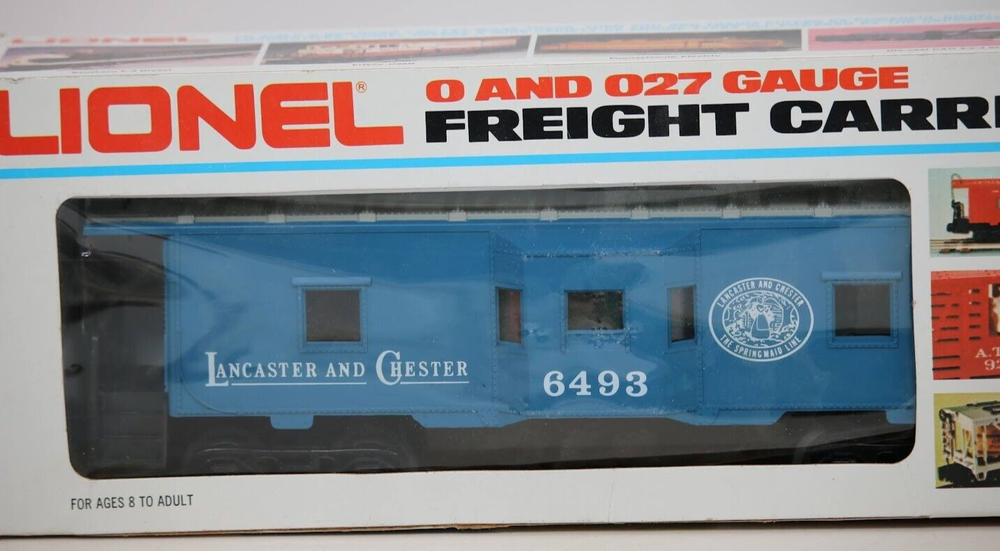Lionel O Scale Lancaster & Chester Bay Window Caboose 6-6493